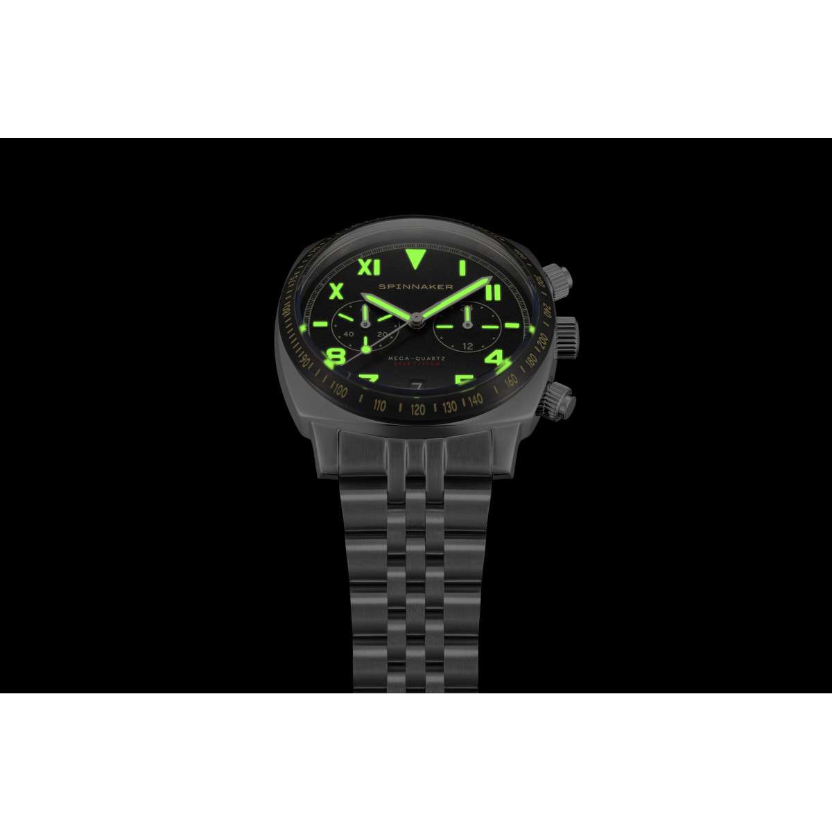 Montre Spinnaker Hull California Chronograph - Cadran noir