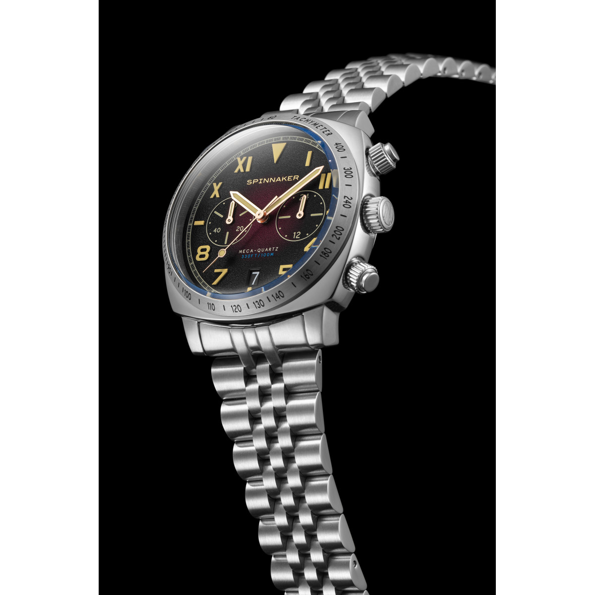 Montre Spinnaker Hull California Chronograph - Cadran noir et rouge