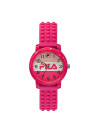 Montre FILA Cadran multicolore – Bracelet rose en silicone