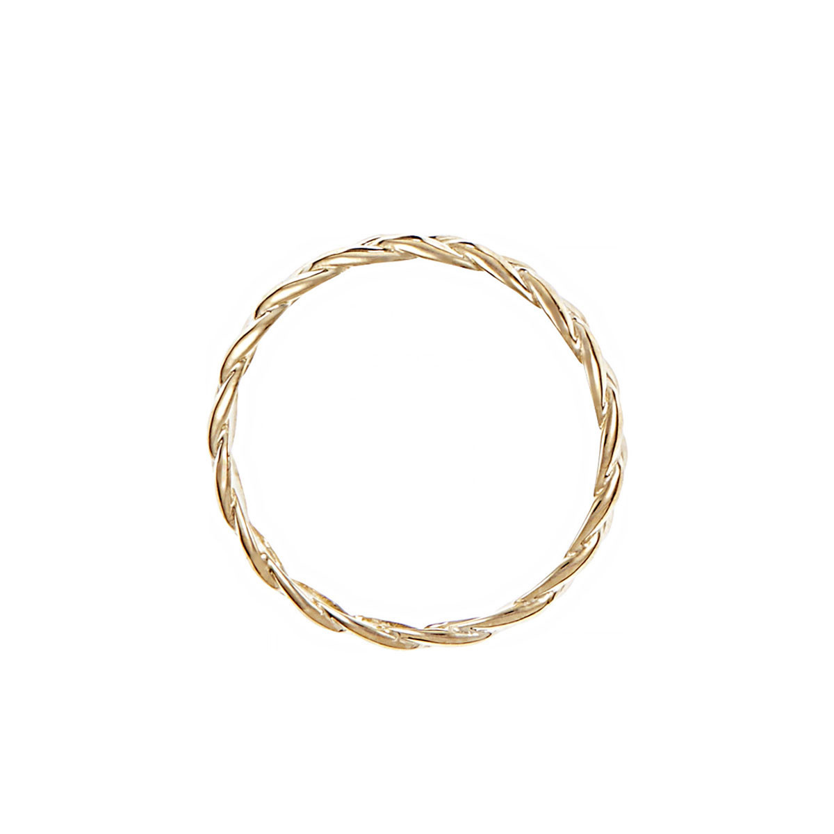 Bague Torsadée Or jaune 375/1000 "Idylle"