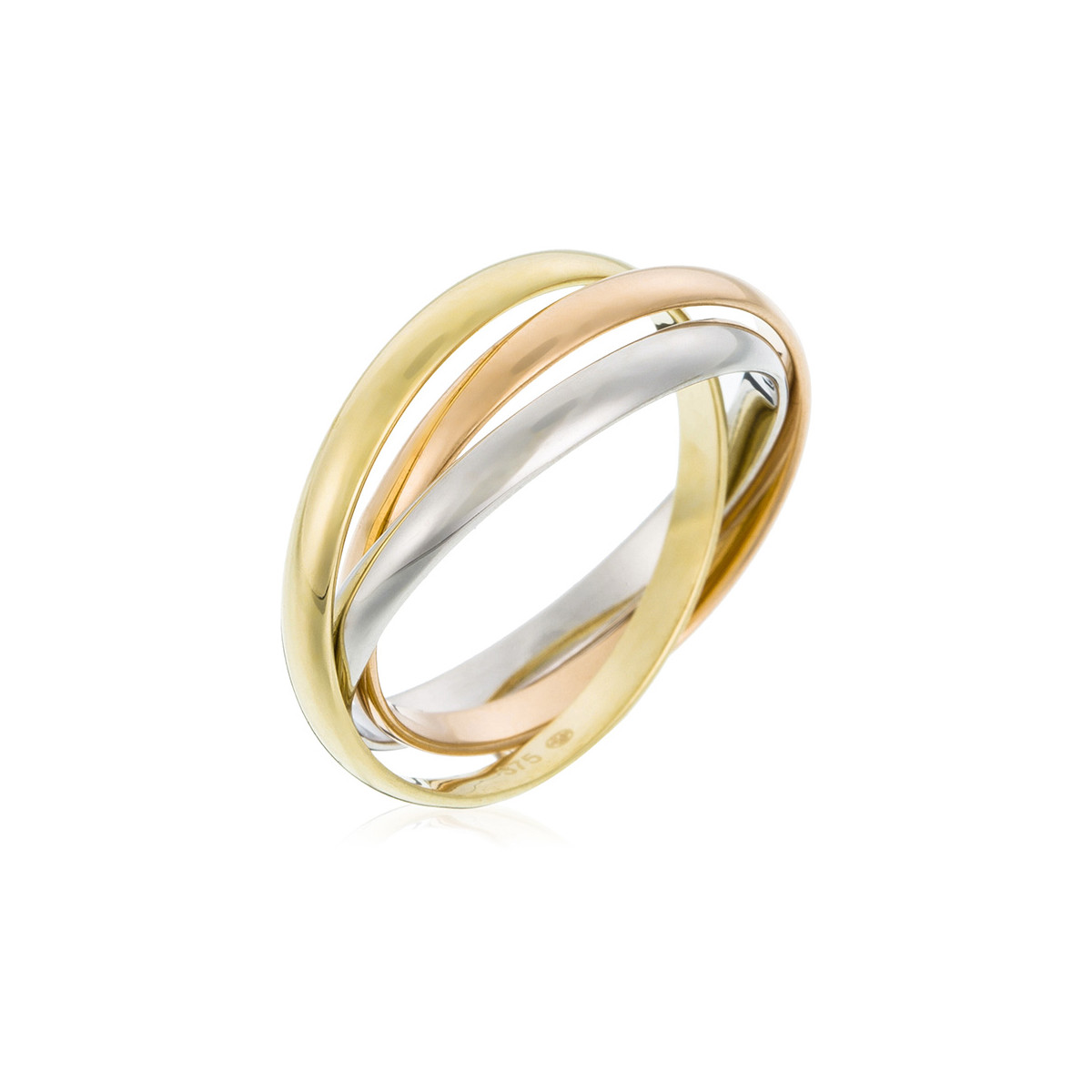 Bague "Trior" Or tricolore