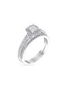 Duo Solitaire Alliance Or Blanc et Diamants 0,52 carat "BRILLANT DUO"