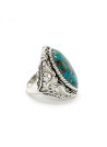 Bague argent massif et pierre naturelle