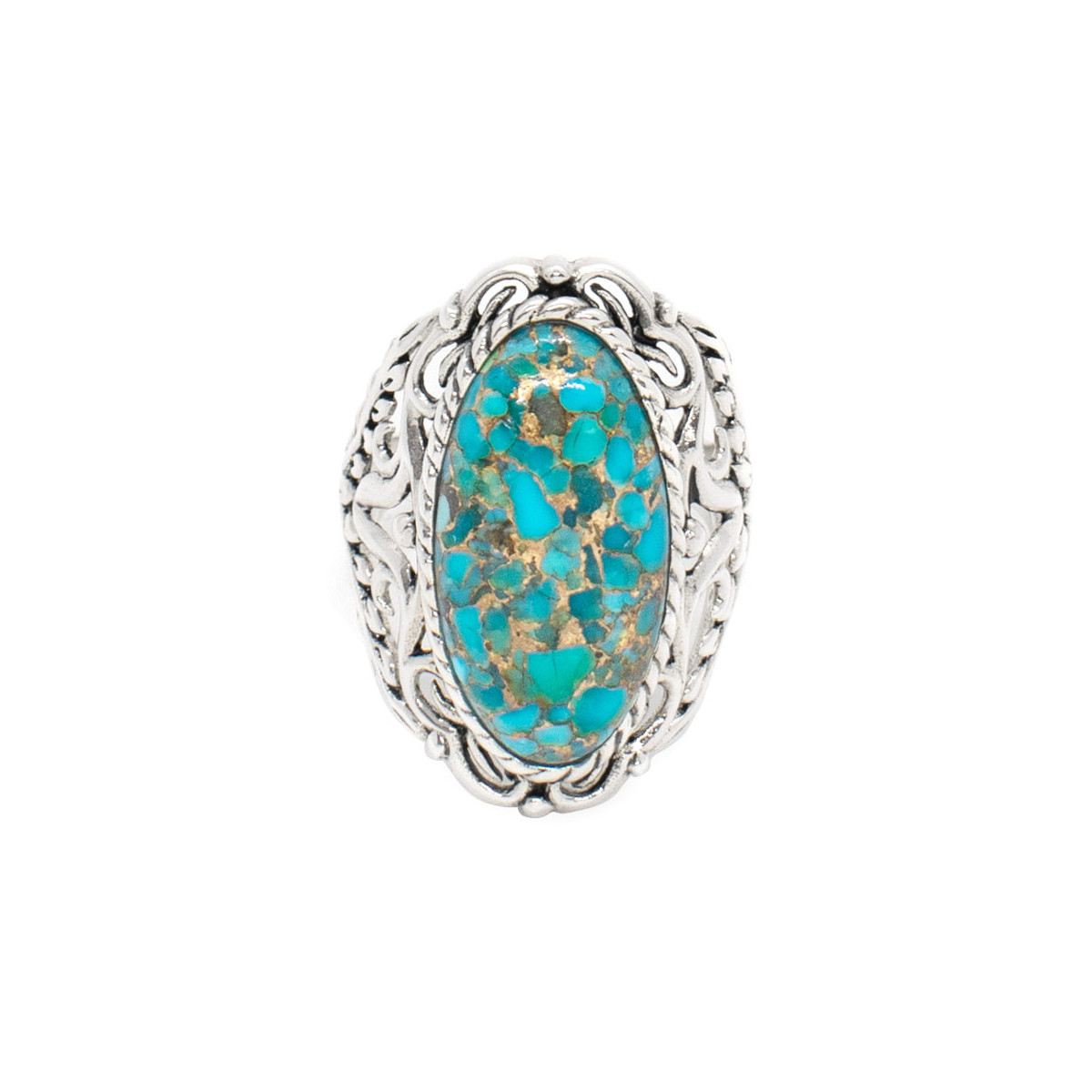 Bague "Oztoc Turquoise" Argent 925