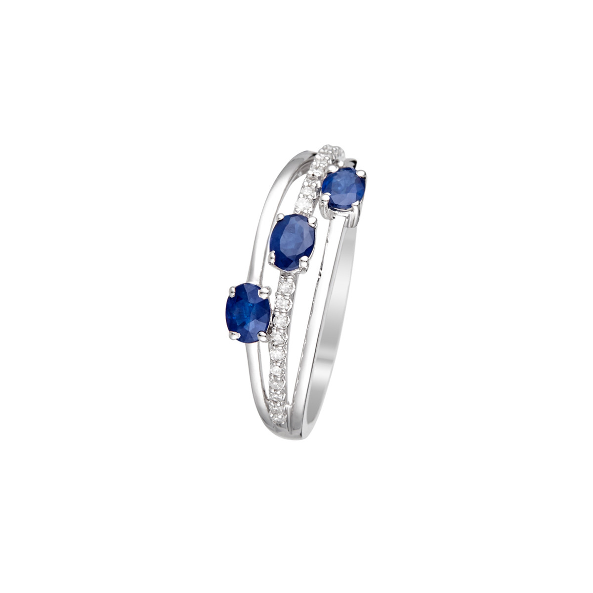 Bague online 3 saphirs
