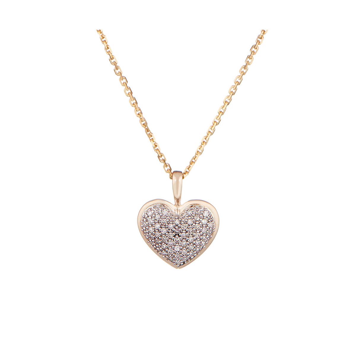Pendentif Cœur Or et Diamants Pendentif "Cœur éternel" Or et Diamants