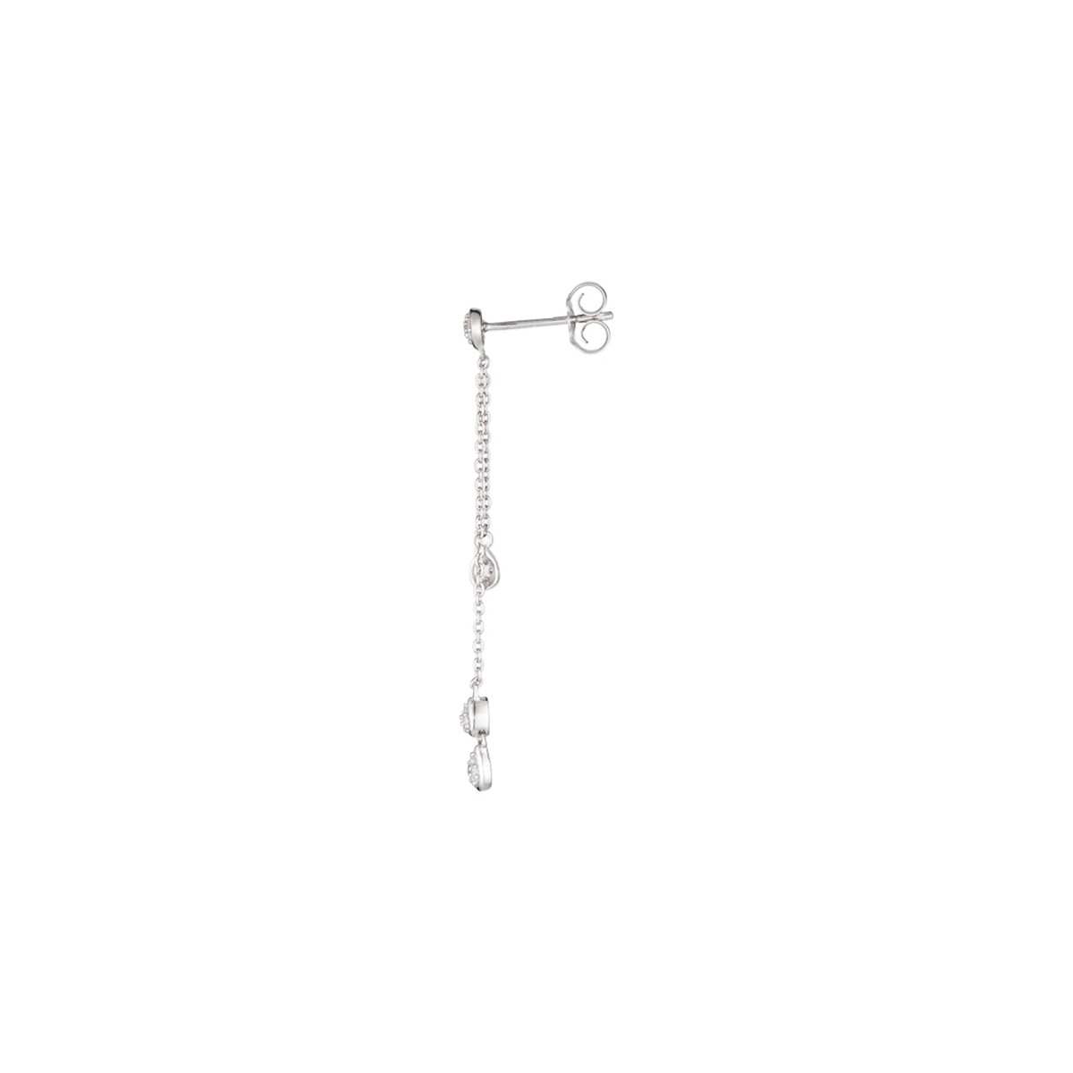 Boucles d'oreilles Or Blanc et Diamant Boucles d'oreilles "Fructueuse" Or blanc et Diamant