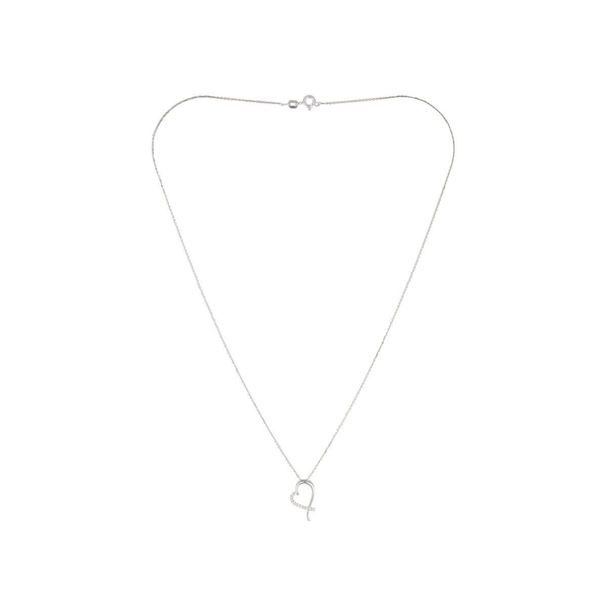 Pendentif Or Blanc et Diamant Pendentif "Douceur Solaire" Or blanc et Diamant