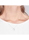 Pendentif Or Blanc et Diamant