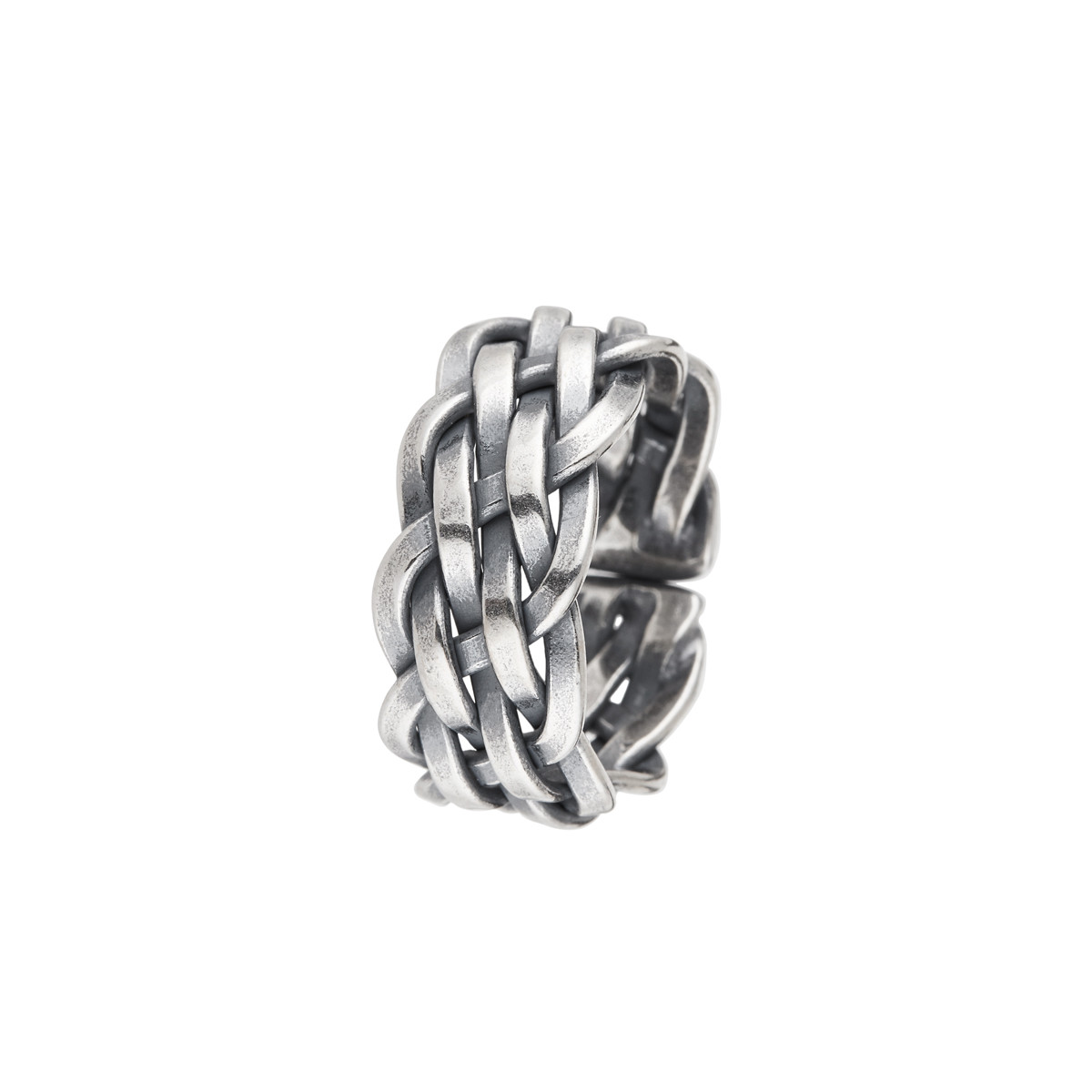 Bague ajustable Homme Argent "Zack"