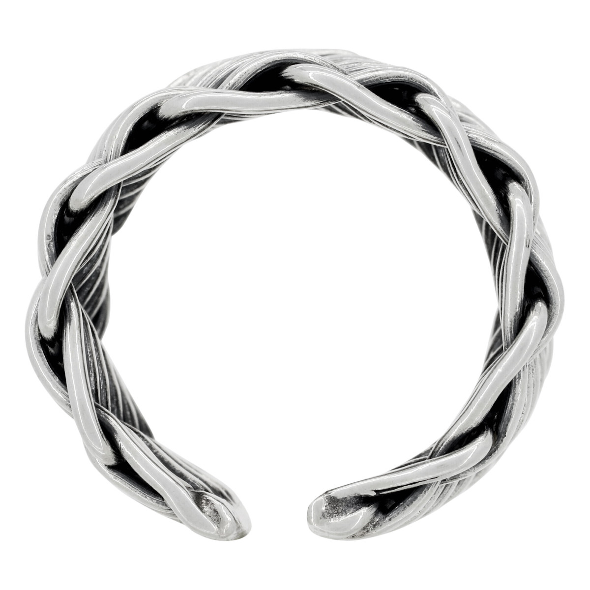 Bague ajustable "Valens" Argent 925/1000 Bague Homme ajustable "Flint" Argent 925/1000