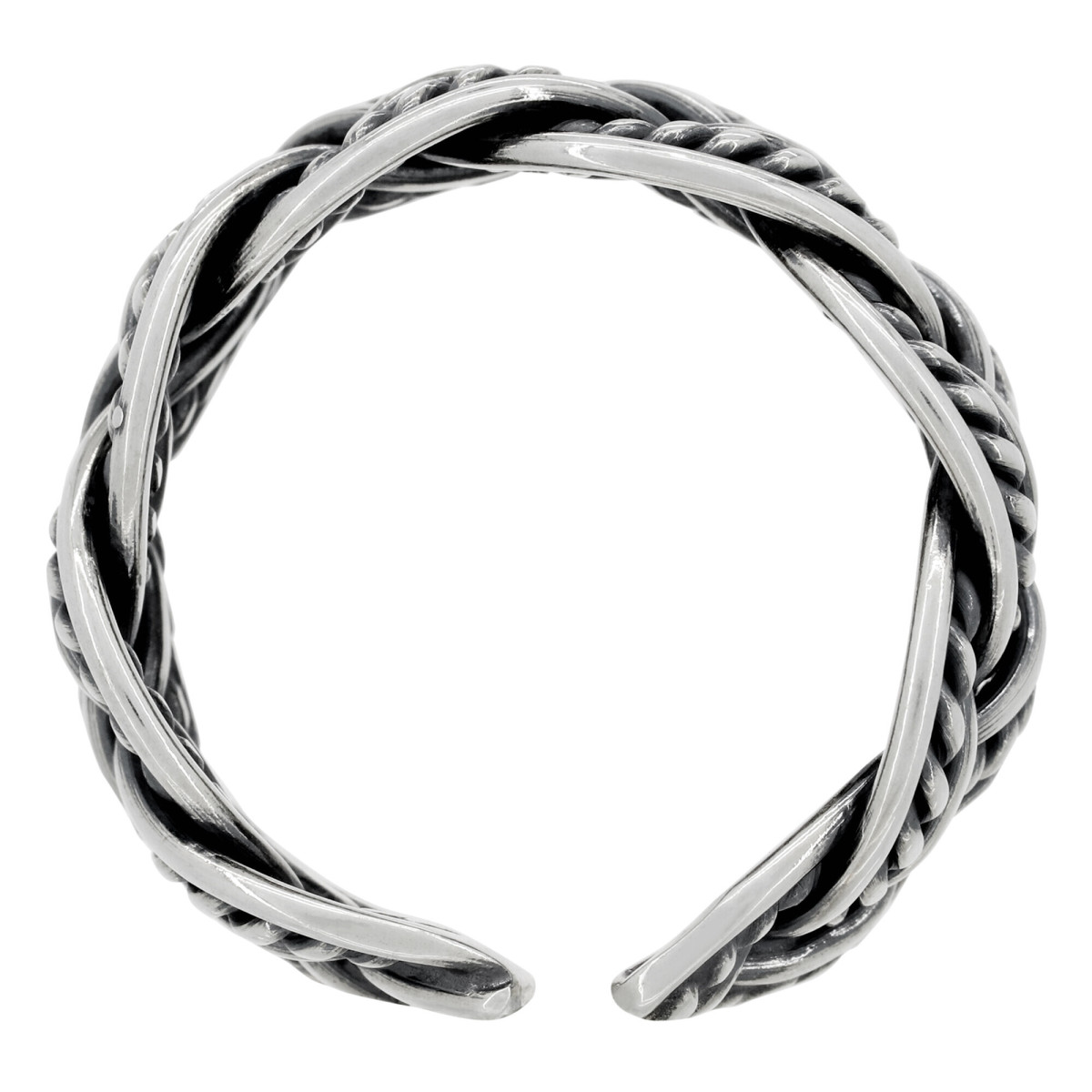 Bague ajustable "Caleb" Argent 925/1000 Bague Homme ajustable "Arvid" Argent 925/1000