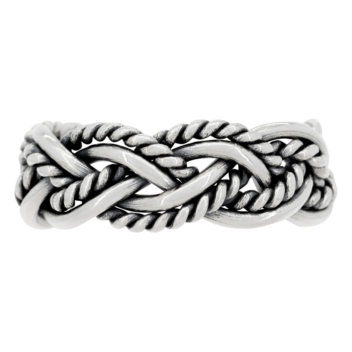 Bague ajustable "Carles" Argent 925/1000 Bague Homme ajustable "Pluvio" Argent 925/1000