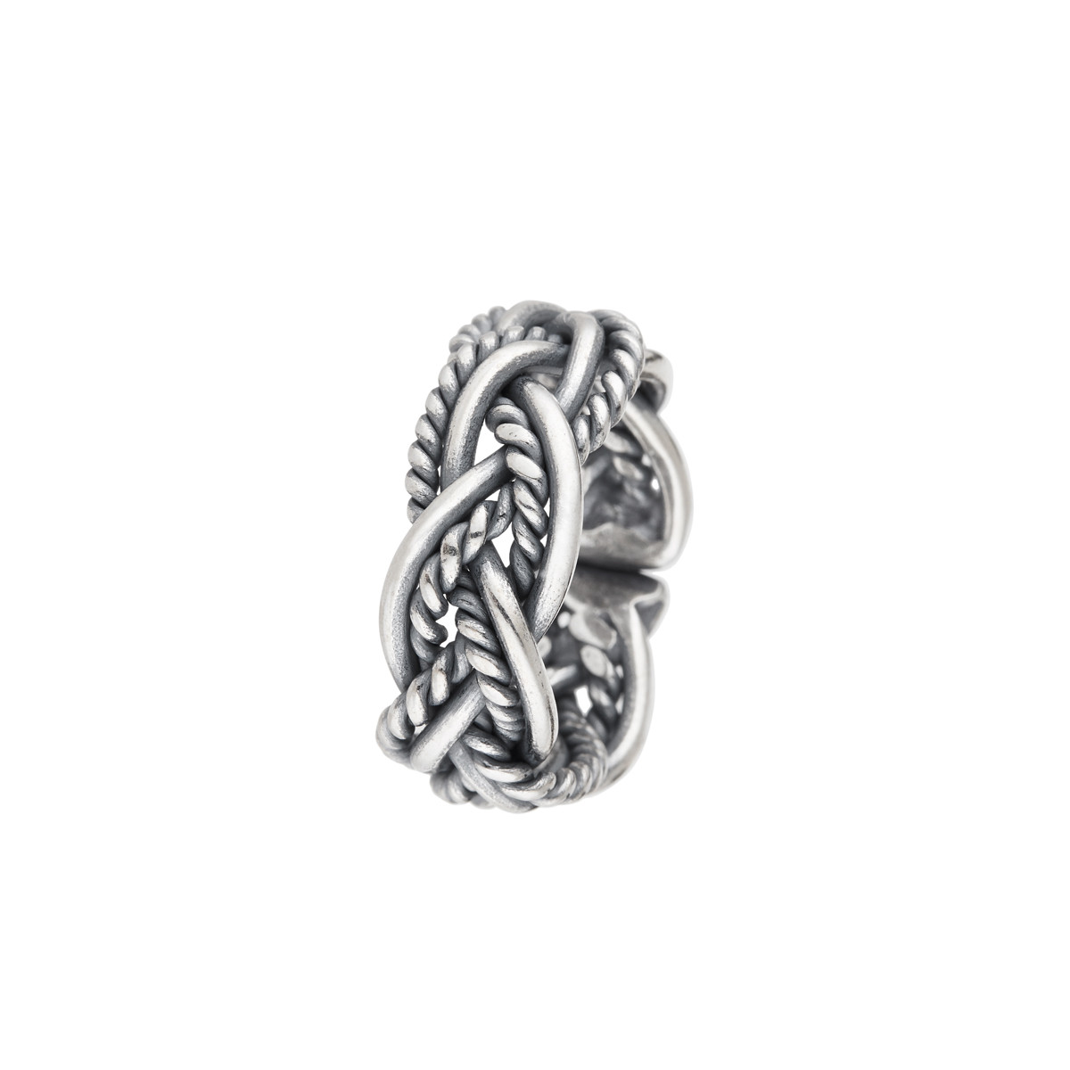 Bague ajustable "Carles" Argent 925/1000 Bague Homme ajustable "Pluvio" Argent 925/1000