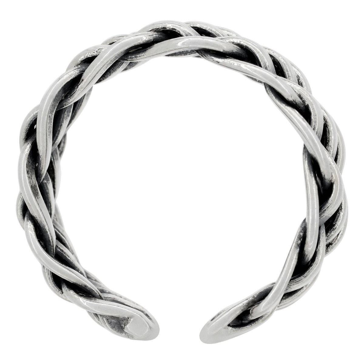 Bague ajustable "Barry" Argent 925/1000 Bague Homme ajustable "Tyron" Argent 925/1000
