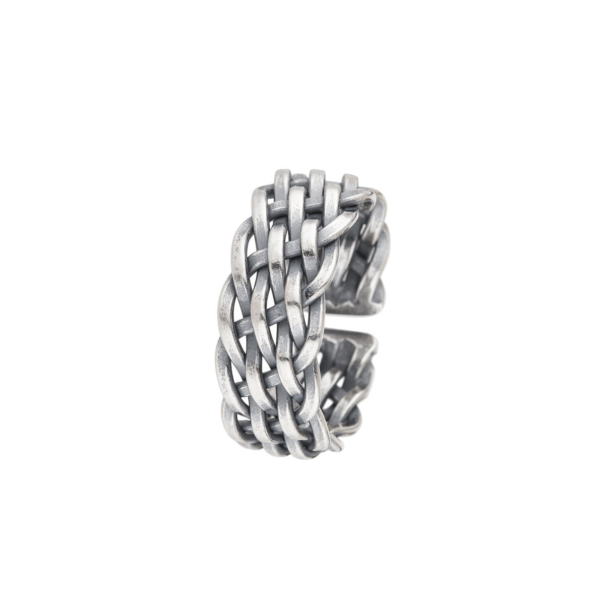 Bague ajustable "Barry" Argent 925/1000 Bague Homme ajustable "Tyron" Argent 925/1000