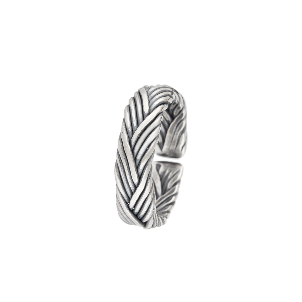 Bague ajustable Homme Argent "Oleg"