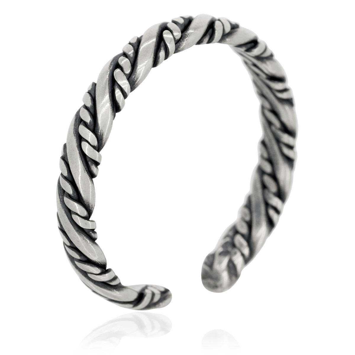 Bague ajustable "Aldo" Argent 925/1000 Bague Homme ajustable "Stellan" Argent 925/1000