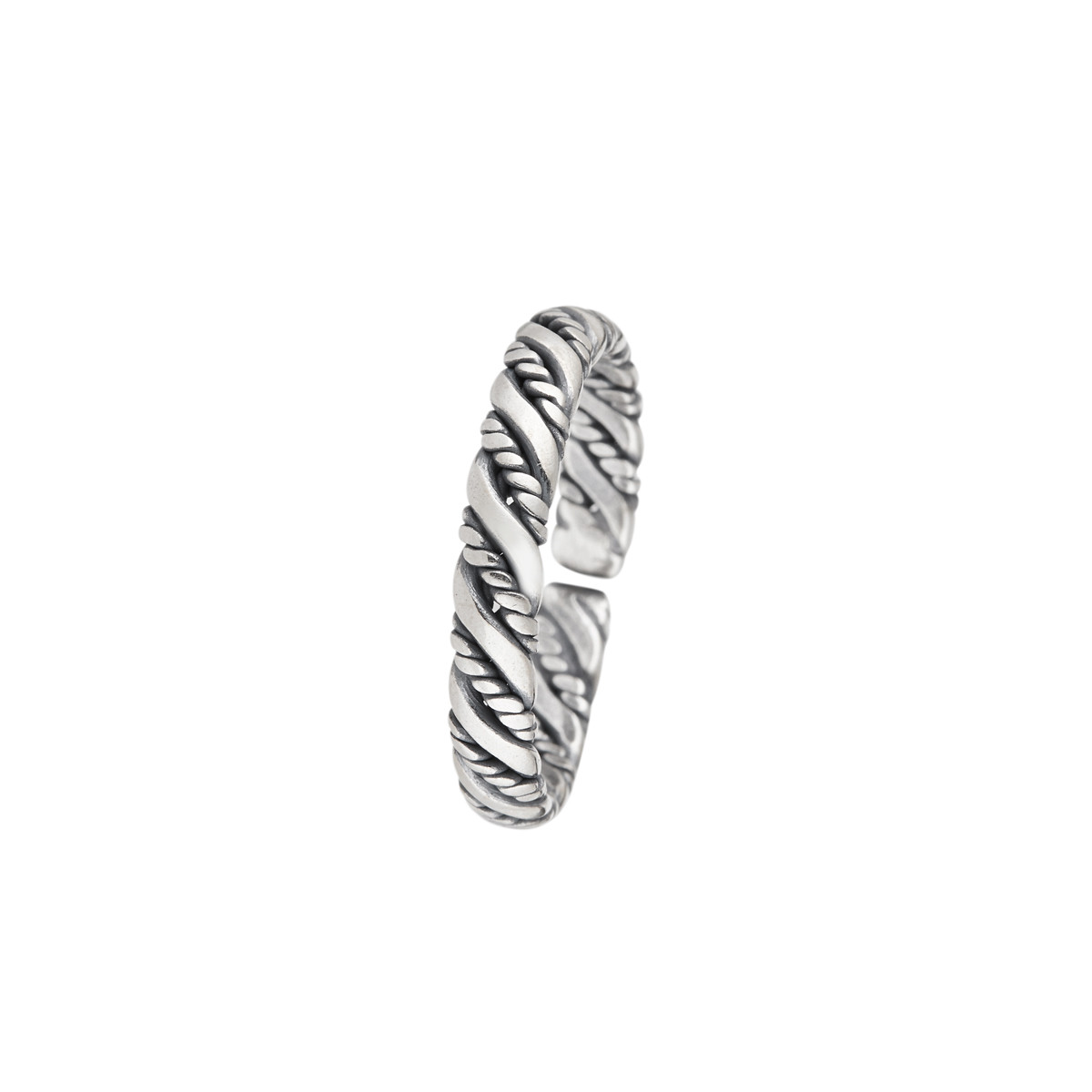 Bague ajustable "Aldo" Argent 925/1000 Bague Homme ajustable "Stellan" Argent 925/1000