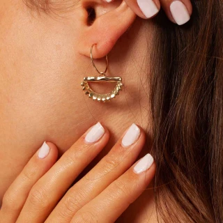 Boucles d'oreilles dorées