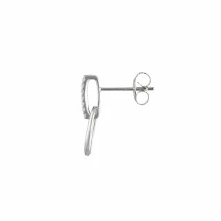 Boucles d'oreilles Or Blanc et Diamant