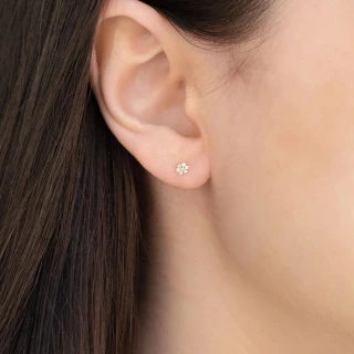 Boucles d'oreilles "Frénésie" Or jaune