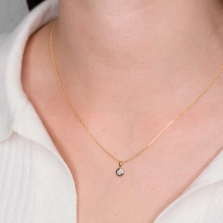 Pendentif "Gisèle" Or jaune et Diamant