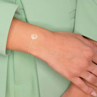 Bracelet "Marguerite" Or jaune