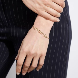 Bracelet à message "Mamie" Laiton doré