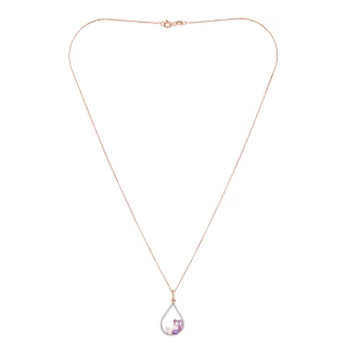 Pendentif "Paloma" Or rose et Multipie...