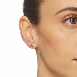 Boucles d'oreilles Or Blanc Diamant et...