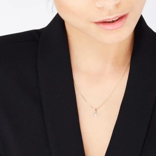 Pendentif "Flavia" Or jaune et Diamant