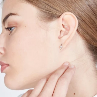 Boucles d'oreilles Or Blanc et Diamant