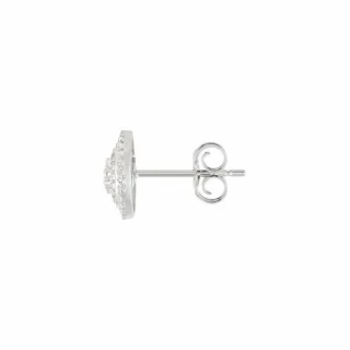Boucles d'oreilles Or Blanc et Diamant