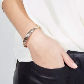 Bracelet "Complément" Or tricolore