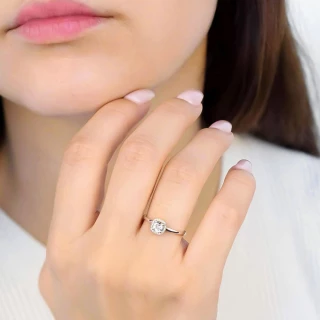 Bague "Carré Topazien" Or blanc et Dia...