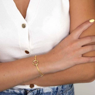 Bracelet "Aura" Or jaune