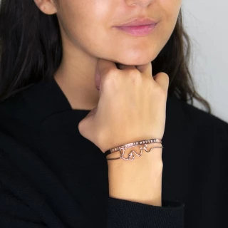 Bracelet à message "Friendship Never E...