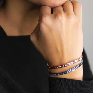 Bracelet à message "Meilleure Sœur du...