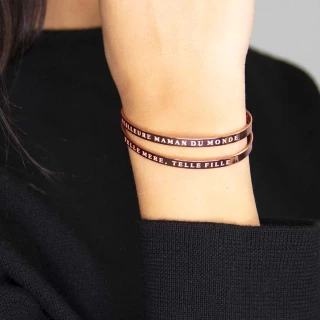 Bracelet à message "Telle Mere, Telle...