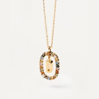 PDPAOLA Collier en argent plaqué or -...