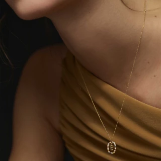PDPAOLA Collier en argent doré  - Lett...