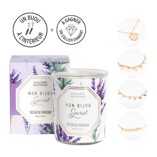 Bougie bijou LAVANDE  Bracelet