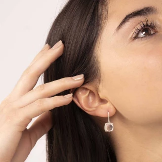 Boucles d'oreilles Or Blanc Diamant et...