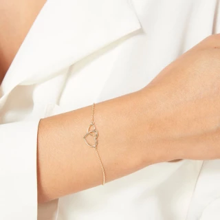Bracelet Coeurs Or jaune