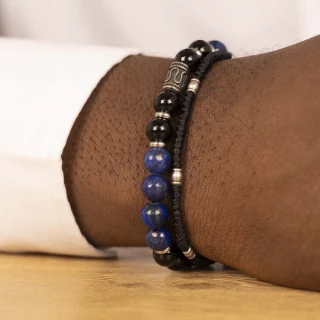 Bracelet Homme de perles "DARK OCEAN"