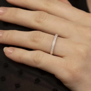 Bague "Étincelle" Or blanc