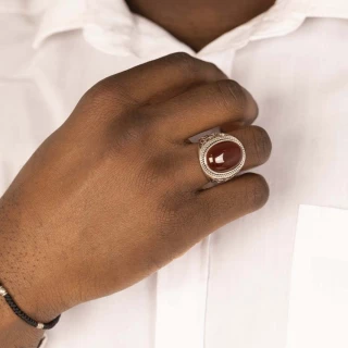 Bague Homme Argent "Aries"