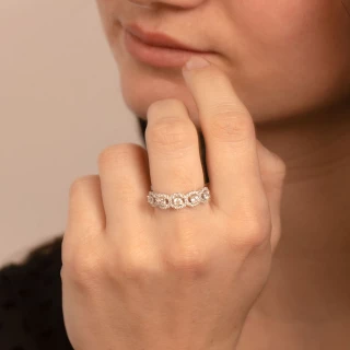 Bague "Cercle amoureux" Argent 925