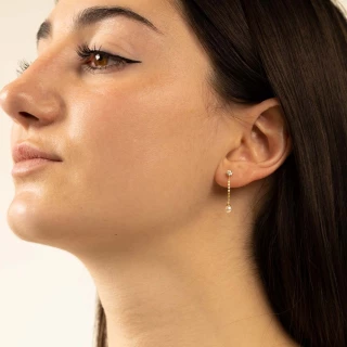 Boucles d'oreilles "Sombre" Or jaune